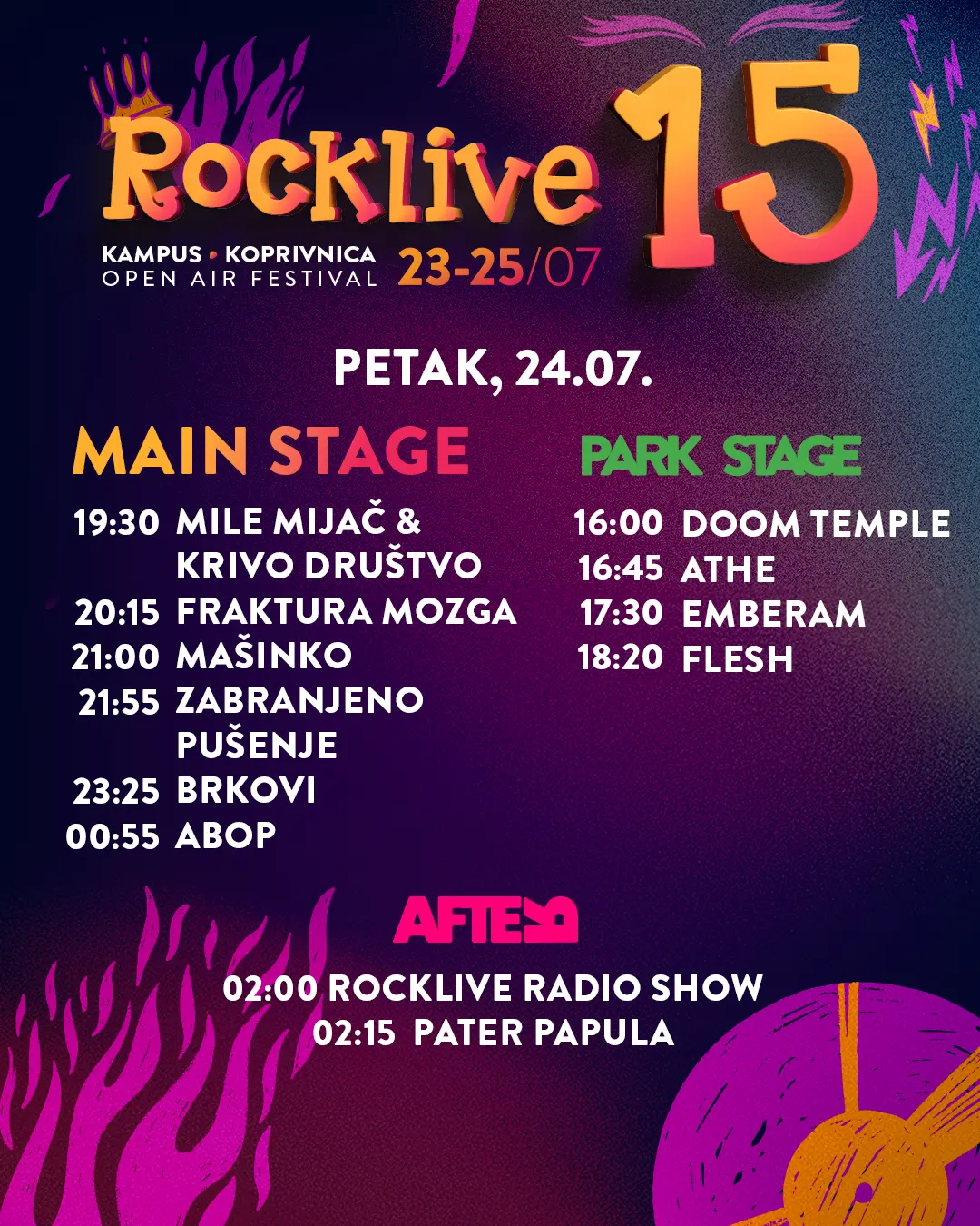 Mile Kekin, Brkovi, Baby Lasagna, Šarena Pojava, Zabranjeno pušenje, Idem - Kampus Koprivnica - Koprivnica - 16.07.2026.