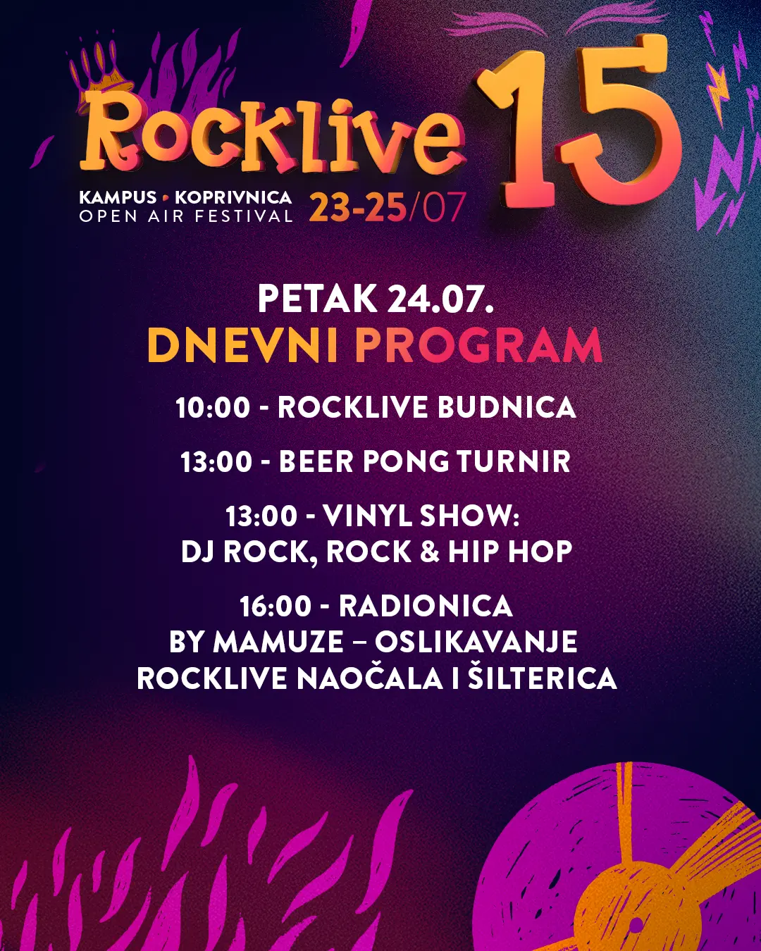 Mile Kekin, Brkovi, Baby Lasagna, Šarena Pojava, Zabranjeno pušenje, Idem - Kampus Koprivnica - Koprivnica - 16.07.2026.