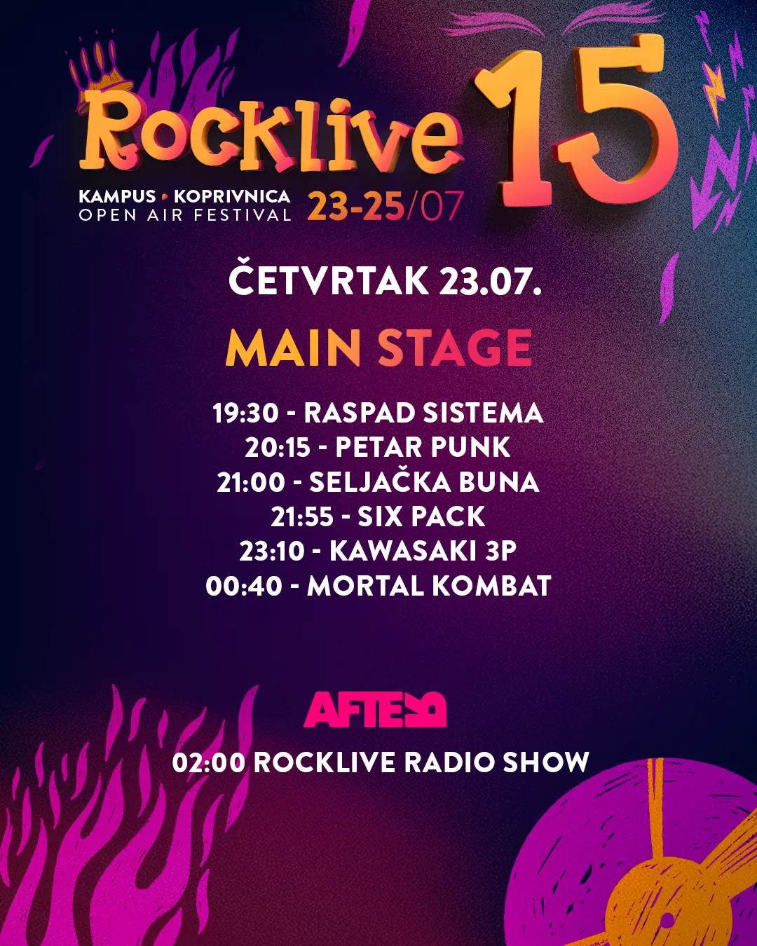 Mile Kekin, Brkovi, Baby Lasagna, Šarena Pojava, Zabranjeno pušenje, Idem - Kampus Koprivnica - Koprivnica - 16.07.2026.