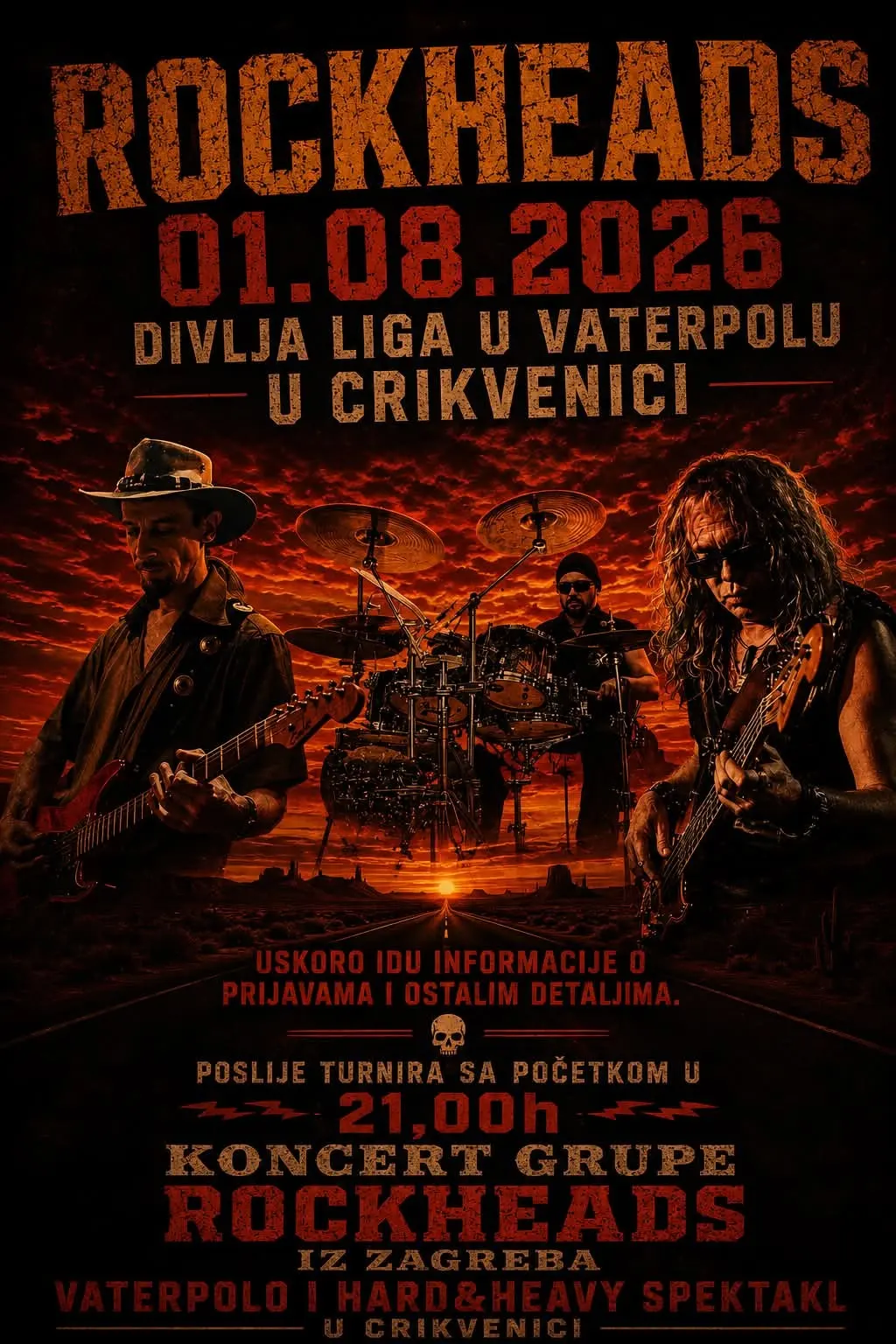 ROCKHEADSI - Gradskom plivalište - Crikvenica - 28.07.2026.
